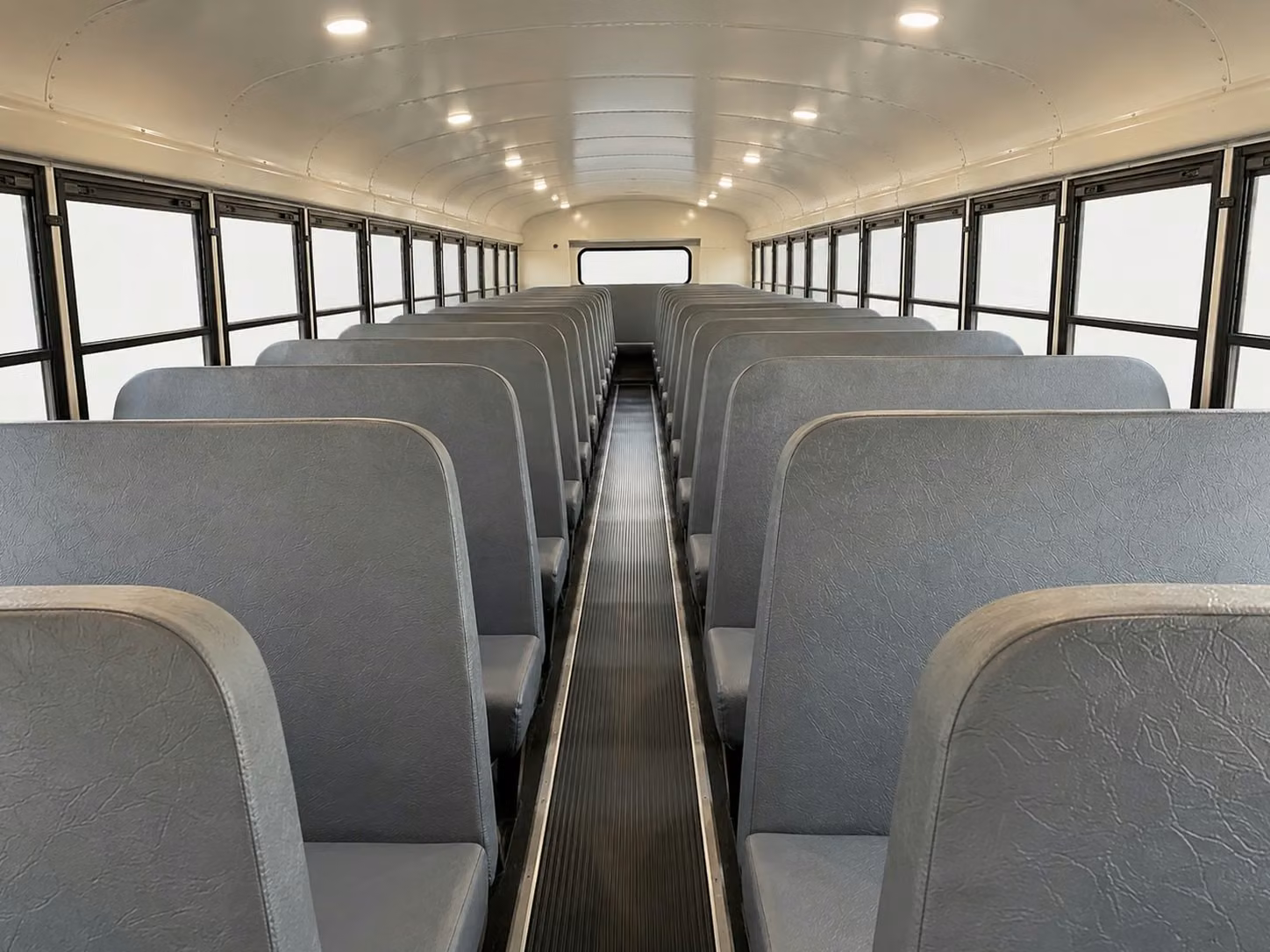 school bus inside