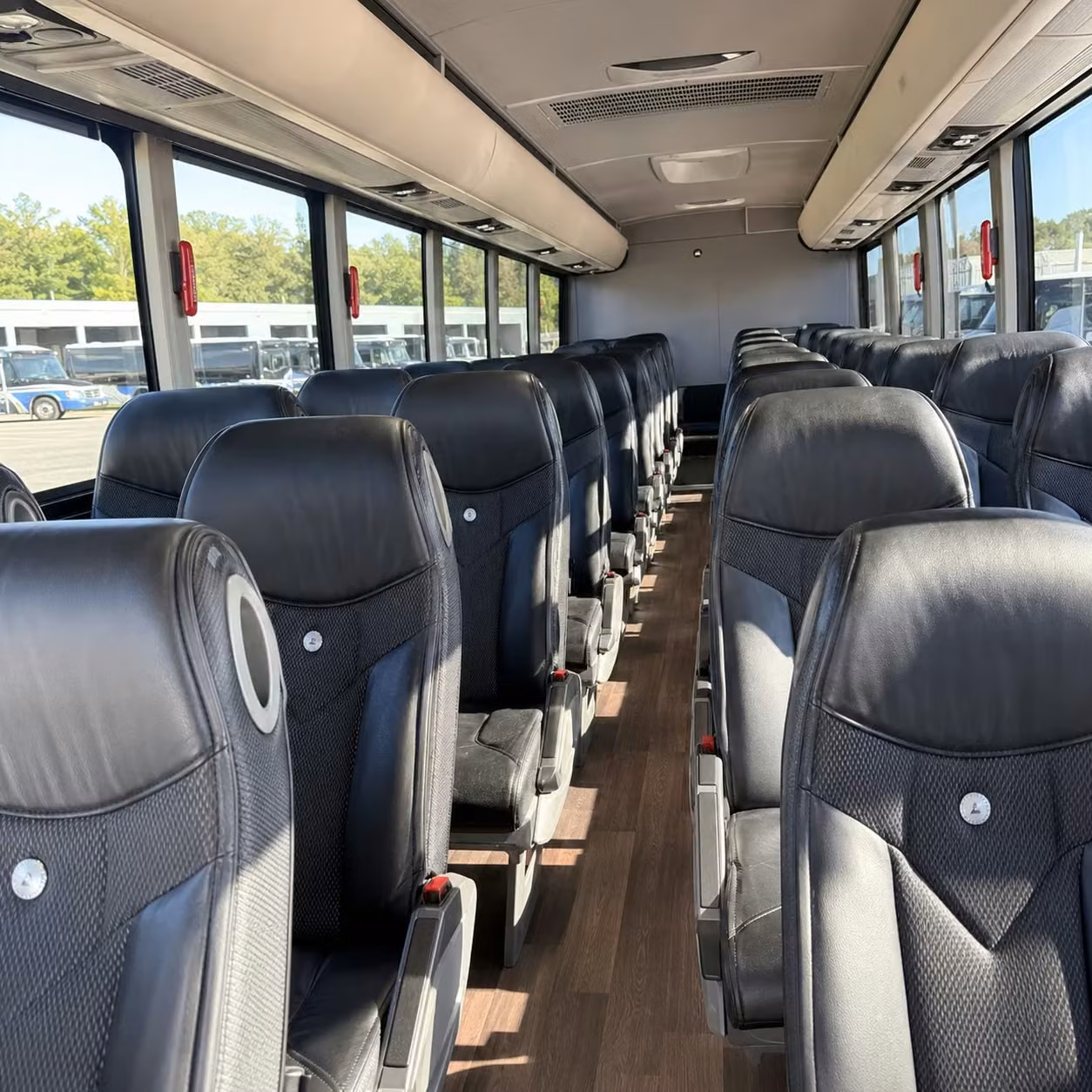 west haven charter bus interior
