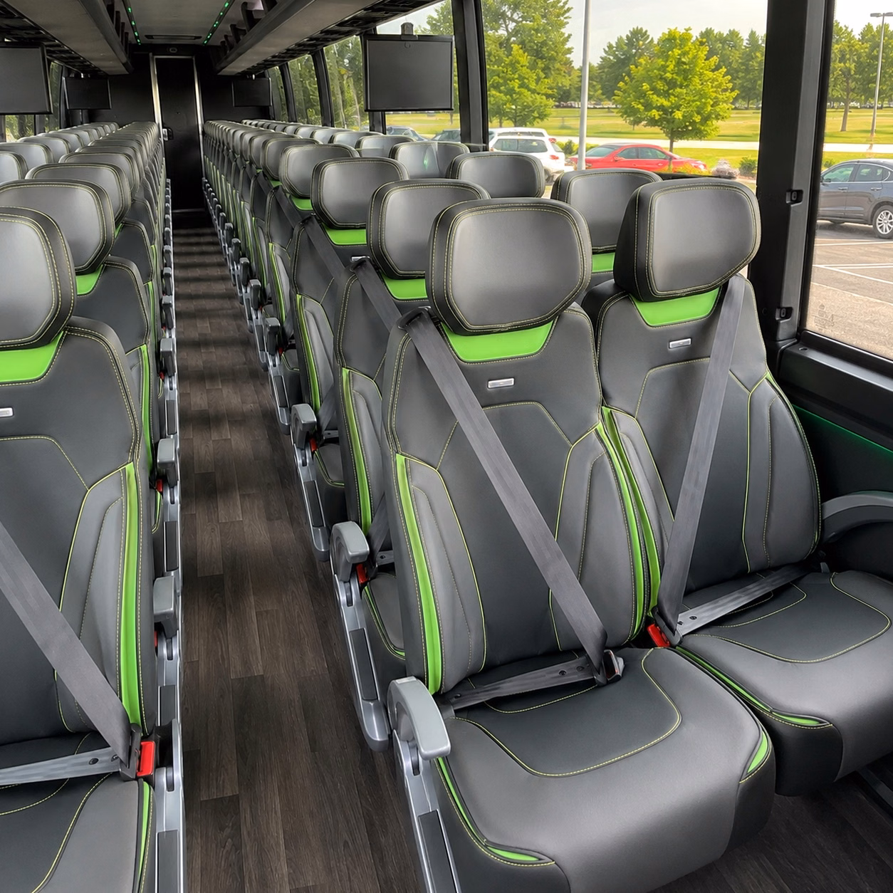 west haven charter bus rental interior